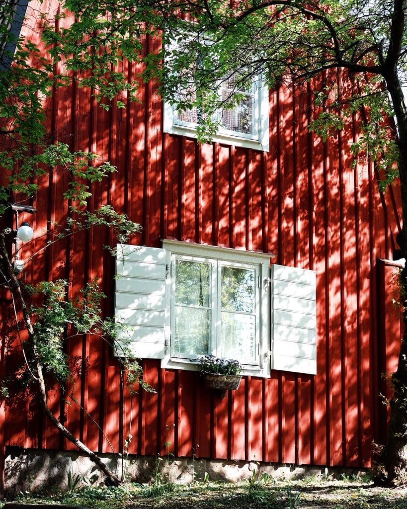 Före målning - Falu Rödfärg